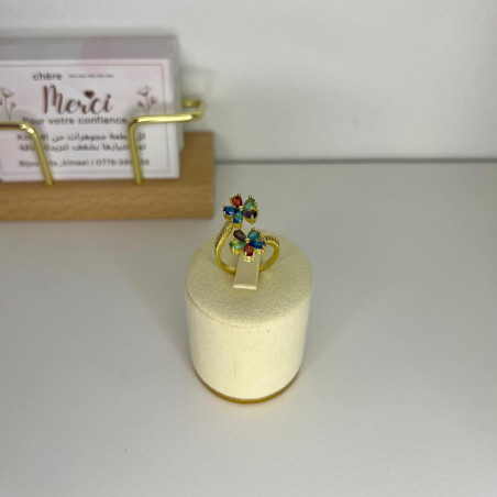 Bague coloré en acier inoxydable